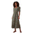 Front - Dorothy Perkins Womens/Ladies Ditsy Print V Neck Tall Short-Sleeved Midi Dress