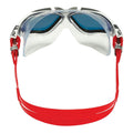 White-Silver-Red - Back - Aquasphere Unisex Adult Vista Mirrored Swimming Goggles