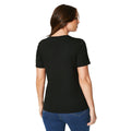 Black - Back - Principles Womens-Ladies Modal V Neck T-Shirt