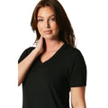Black - Side - Principles Womens-Ladies Modal V Neck T-Shirt