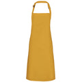 Mustard - Front - Premier Colours Bib Apron - Workwear (Pack of 2)