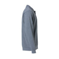 Grey - Lifestyle - Clique Unisex Adult Melange Polo Sweatshirt
