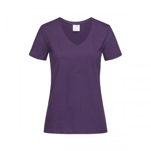 Front - Stedman Womens/Ladies Classic V Neck Tee
