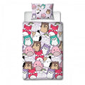 Front - Squishmallows Bright Rotary Duvet Cover Set