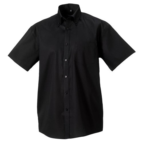 Front - Russell Collection Mens Short Sleeve Ultimate Non-Iron Shirt