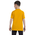Gold - Side - Gildan Youth Unisex Heavy Cotton T-Shirt