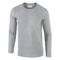 Front - Gildan Mens Soft Style Long Sleeve T-Shirt