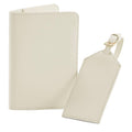 Soft Grey - Front - Bagbase Boutique Passport Holder and Luggage Tag Set