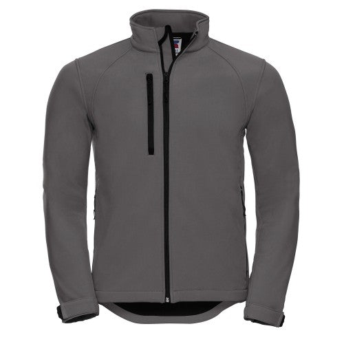 Front - Russell Mens Water Resistant & Windproof Softshell Jacket