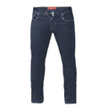 Indigo - Front - D555 Mens Cedric Stretch Tapered Jeans