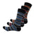 Front - D555 Mens Roxton Striped Cotton Kingsize Ankle Socks (Pack Of 3)