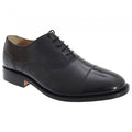 Front - Kensington Classics Mens Premium Argentinian All Leather Capped Oxford Shoes