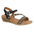 Front - Cipriata Womens/Ladies Fatina Wedge Sandals
