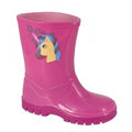 Pink - Front - StormWells Girls Fantasy Unicorn Wellington Boots