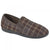 Front - Sleepers Mens Dale Checked Slippers