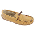 Front - Mokkers Mens Gordon Softie Leather Moccasin Slippers