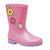 Front - StormWells Girls Puddle Floral Wellingtons