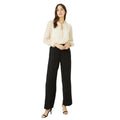 Front - Maine Womens/Ladies Elasticated Waist Wide Leg Trousers