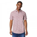 Front - Maine Mens Floral Distressed Short-Sleeved Shirt
