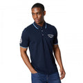 Front - Maine Mens Tipped Badge Polo Shirt