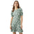 Front - Dorothy Perkins Womens/Ladies Ditsy Print Short-Sleeved Mini Dress
