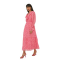 Front - Dorothy Perkins Womens/Ladies Floral Chiffon Ruffle Neck Midi Dress