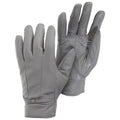 Front - Womens/Ladies Plain Leather Gloves