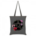 Front - Grindstore Requiem Collective Floral Pentagram Tote Bag