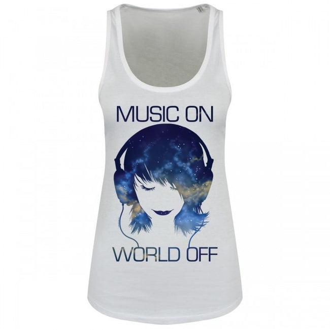 Front - Grindstore Music On World Off Ladies Floaty Tank