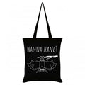 Front - Grindstore Cute Bat Wanna Hang Tote Bag