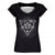 Front - Grindstore Womens/Ladies Pentagram Eye T-Shirt