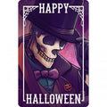 Front - Greet Tin Card Happy Halloween Plaque