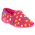 Front - Lunar Womens/Ladies Helix Polka Dot Slippers
