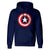 Front - Captain America Unisex Adult Shield Hoodie