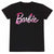 Front - Barbie Unisex Adult Melted Logo T-Shirt