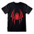 Front - Spider-Man Unisex Adult Hanging Spider Logo T-Shirt