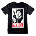 Front - Star Wars Unisex Adult Rebel Han Solo T-Shirt