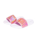 Front - Hype Childrens/Kids Aurora Holographic Sliders