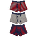 Front - Tom Franks Boys Trunks With Keyhole Underwear (3 Pack)