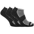 Front - Mens Cotton Rich Sports Trainer Socks With Mesh And Ribbing (Pack Of 3)