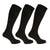 Front - Mens 100% Cotton Ribbed Knee High Socks (Pack Of 3)