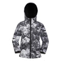 Front - Mountain Warehouse Childrens/Kids Exodus II Monochrome Water Resistant Soft Shell Jacket