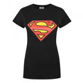 Front - Superman Womens/Ladies Shield Logo T-Shirt