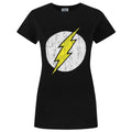 Front - Flash Womens/Ladies Distressed Logo T-Shirt