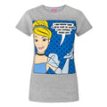 Front - Disney Womens/Ladies Princess Cinderella New Shoes T-Shirt