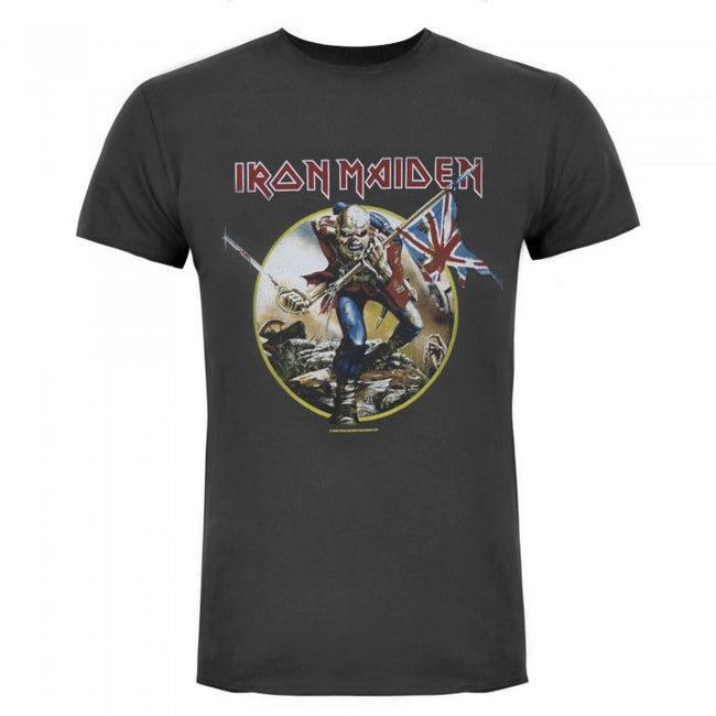Front - Amplified Official Mens Iron Maiden Trooper T-Shirt