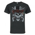 Front - Amplified Official Mens Guns N Roses Deaths Head T-Shirt