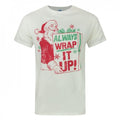 Front - Junk Food Mens Always Wrap It Up Santa Claus T-Shirt