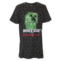 Front - Minecraft Childrens/Kids Creeper All-Over Print T-Shirt