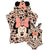 Front - Disney Girls Minnie Mouse Swimsuit And Poncho Set